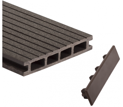 Заглушка для доски торцевая Коричневый (под заказ) от производителя  GrinderDeco по цене 399 р