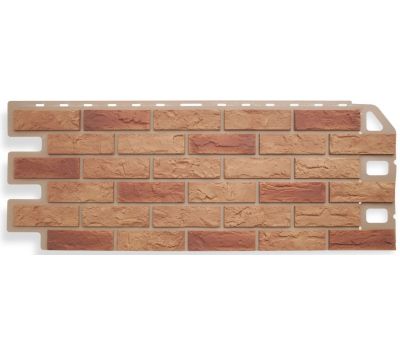 Фасадные панели (цокольный сайдинг)  Кирпич Бежевый Комби от производителя  Альта-профиль по цене 849 р