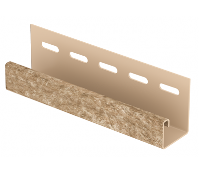J-планка Стоун Хаус Кварцит Тёмно-Бежевый от производителя  Ю-Пласт по цене 0 р