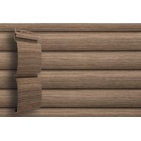 Виниловый сайдинг Tundra Блок-хаус - Кедр